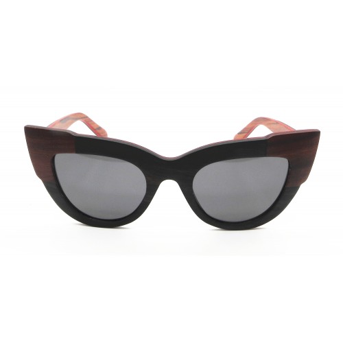 Ready Stocks Layers Cat Eye Design Wooden Sunglasses IBW-XB-008B