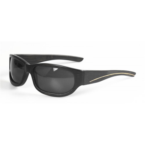 Nature Bamboo Made Big Curved Sport Sunglasses IBW-GS018A