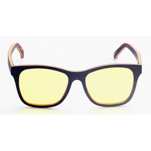 Thin Layers Ebony Wood Prescription Optical Eyeglasses / Sunglasses IBW-GS012A