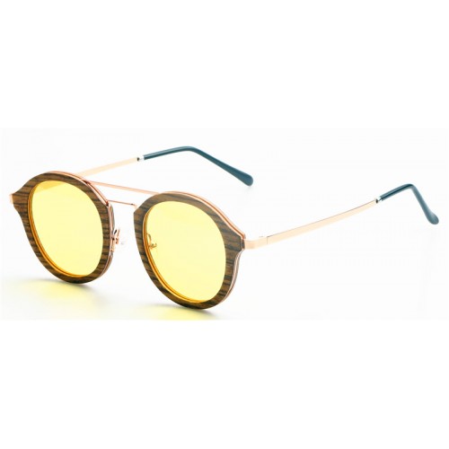 2019 Design Nature Zebra Wood Frame Gold Metal Legs Sunglasses IBW-GS003E