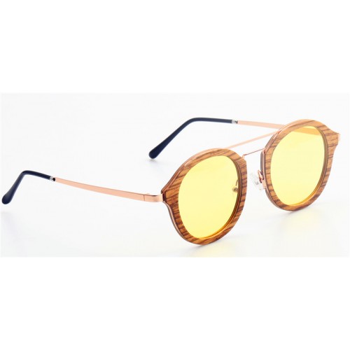 2019 Design Nature Zebra Wood Frame Gold Metal Legs Sunglasses IBW-GS003E