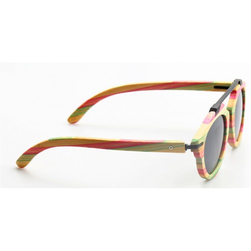 2017 Design Wooden Metal Sunglasses Polarized IBW-GS001A