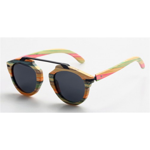 2017 Design Wooden Metal Sunglasses Polarized IBW-GS001C