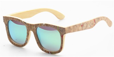 Cork Sunglasses Nature Maple Wood With Cork Design IBW-GS040
