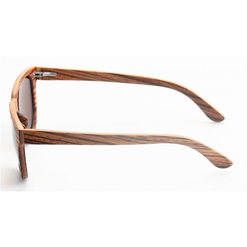 Customized Design Nature Thin Zebra Layers Wood Sunglasses IBW-GS006C