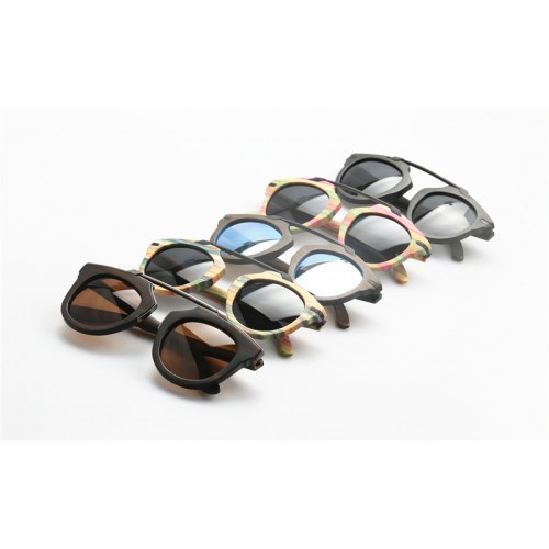 2017 Design Bamboo Metal Sunglasses Polarized IBW-GS001D