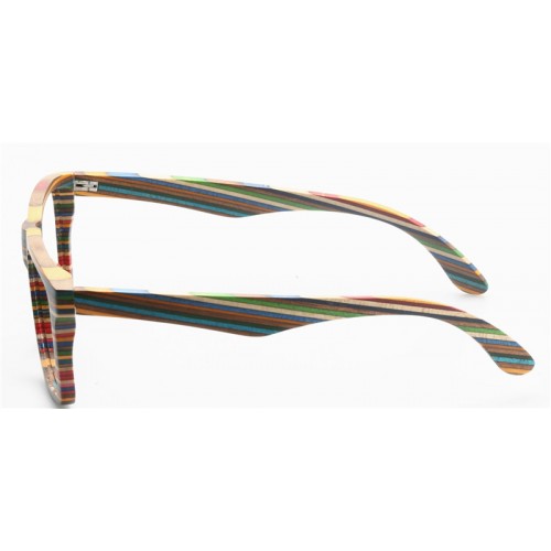 Multi Color Maple Layers Sunglasses Wooden IBW-GS041